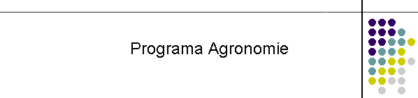 Programa Agronomie
